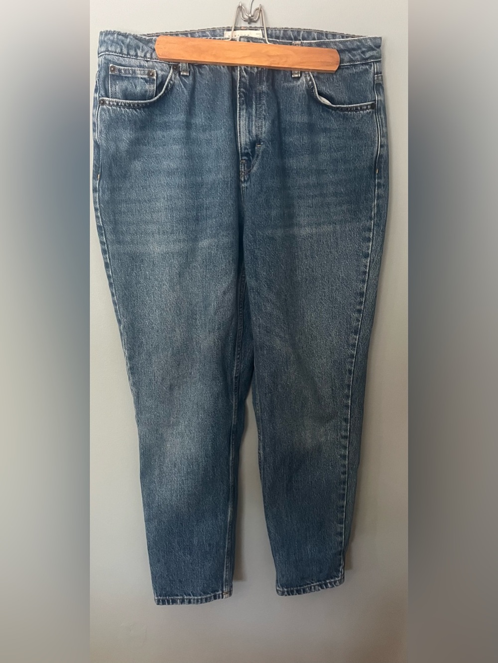 Topshop Blue Relaxed Jeans